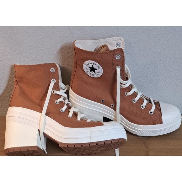 Converse Shoes - Converse Chuck Taylor All Star Lift Hi Brown Platform Boots Men 9.5 Women 11.5